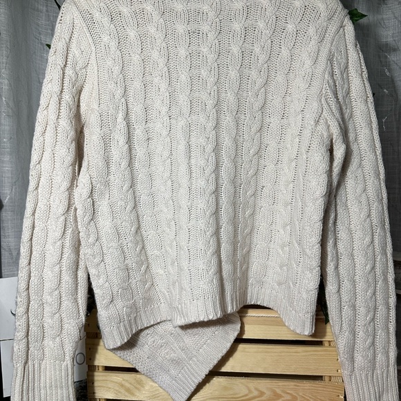 Free Generation Cream Cable Knit Sweater Size M EUC - Picture 6 of 6